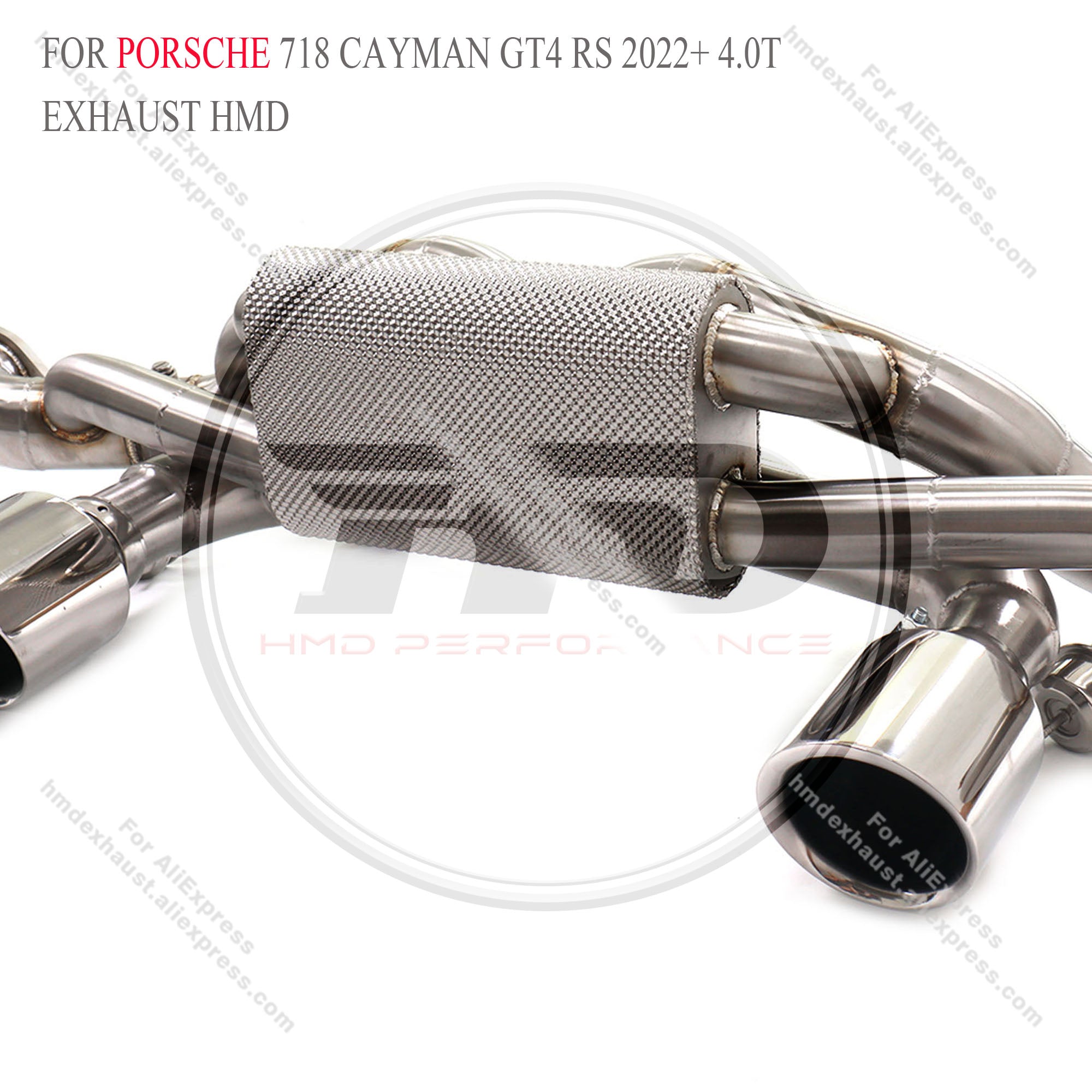 Porsche 718 GT4 RS 4.0 catback sus304 Valved Sport Exhaust System