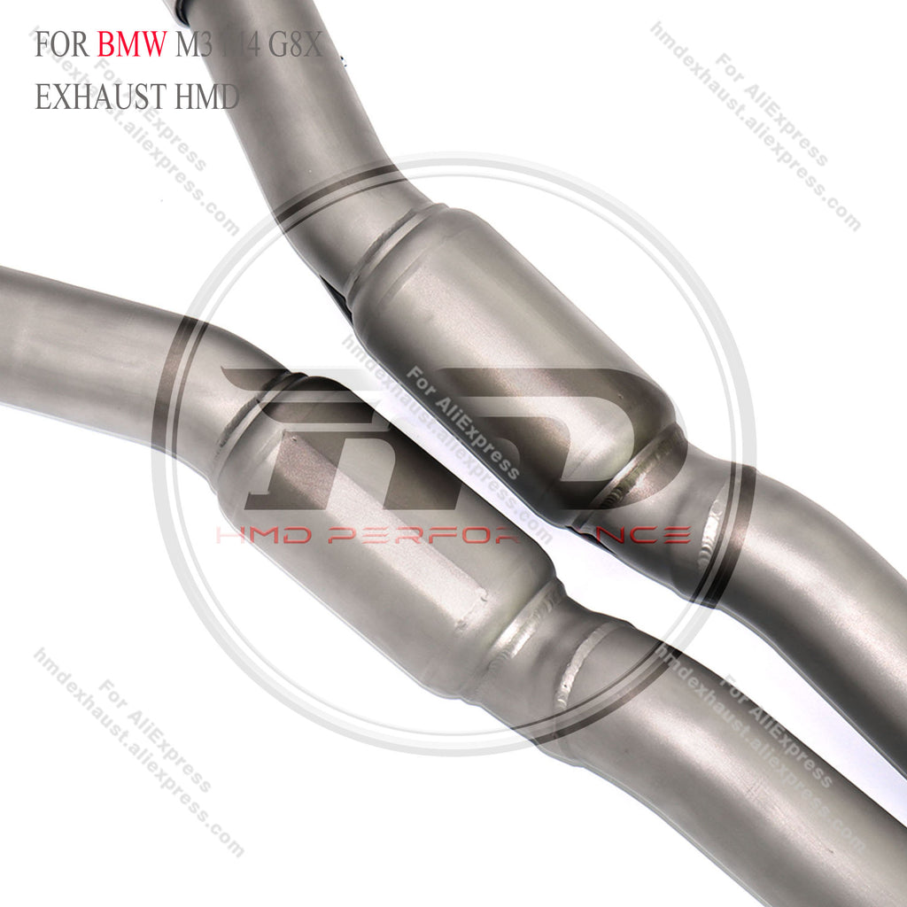 BMW M3 M4 G8X Stainless Steel Sandblasted CatBack Exhaust System Regular Style