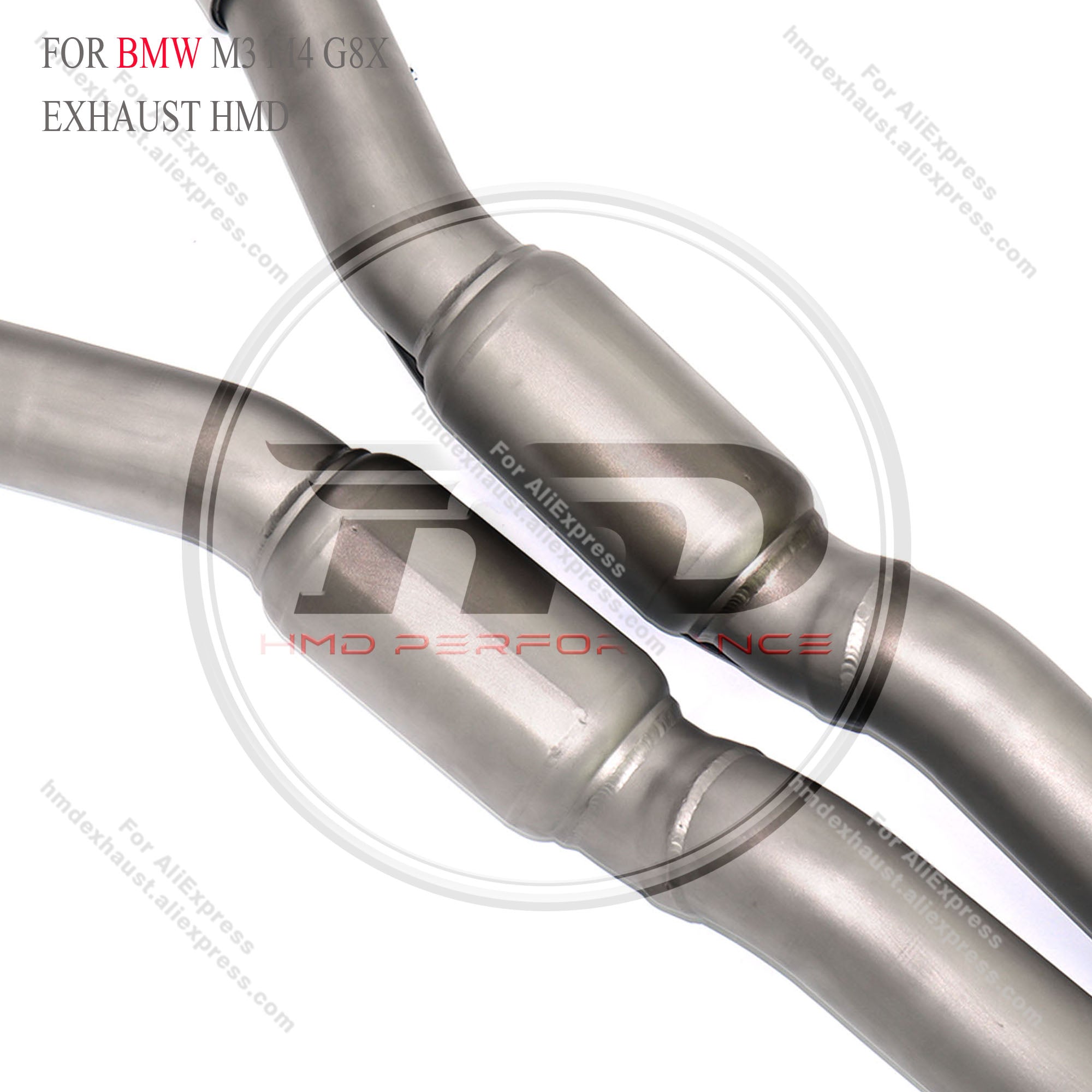 BMW M3 M4 G8X Stainless Steel Sandblasted CatBack Exhaust System Regular Style