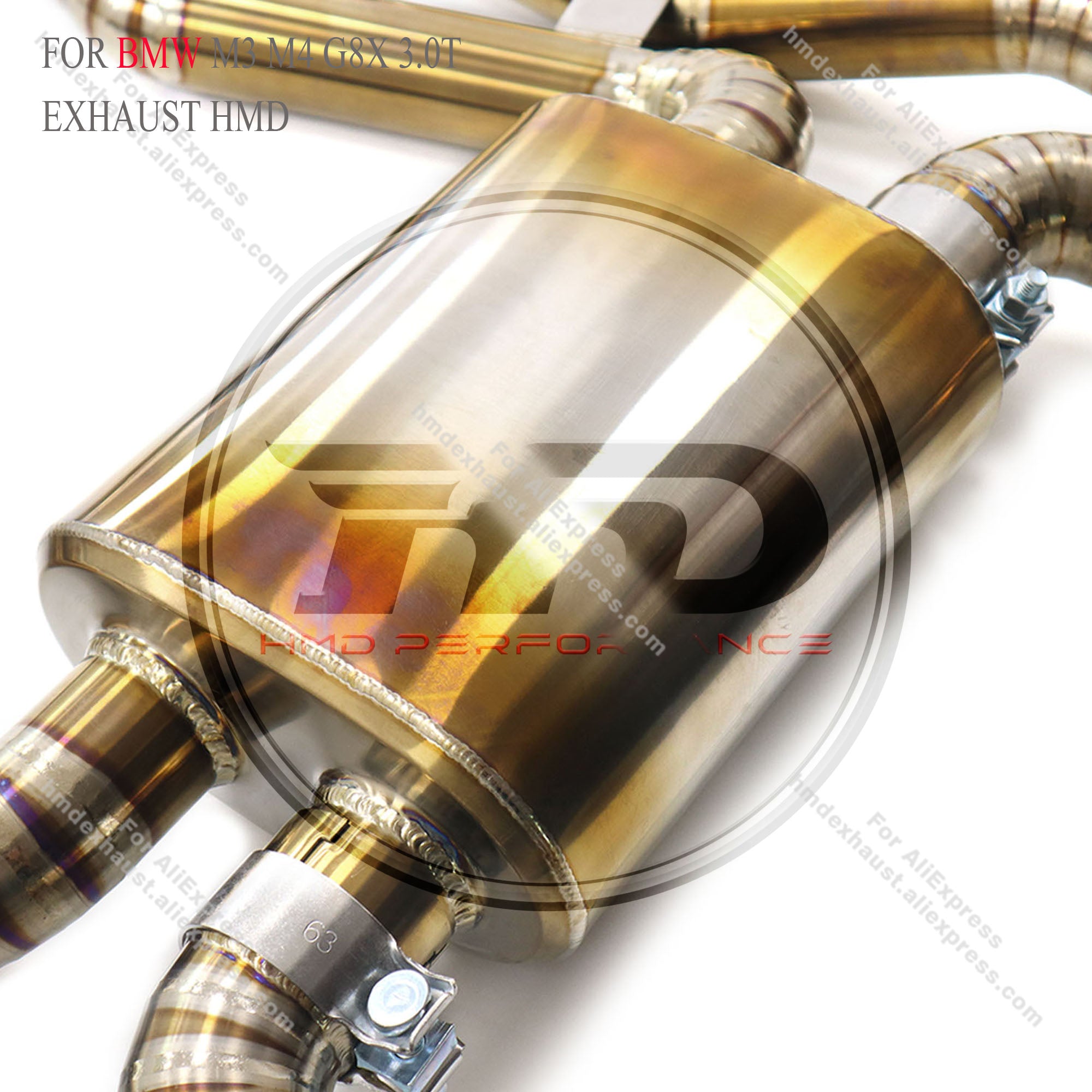 Titanium Valved Catback Exhaust With Equal‑Length Mid‑Pipe For BMW M3 M4 G8X 3.0‑L Turbo