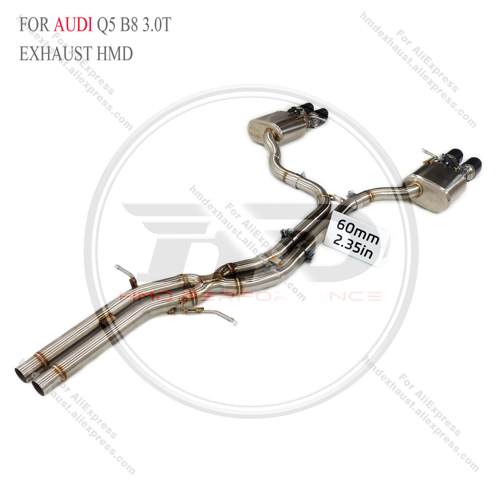 Audi Q5 B8 3.0T catback sus304 Valved Sport Exhaust System