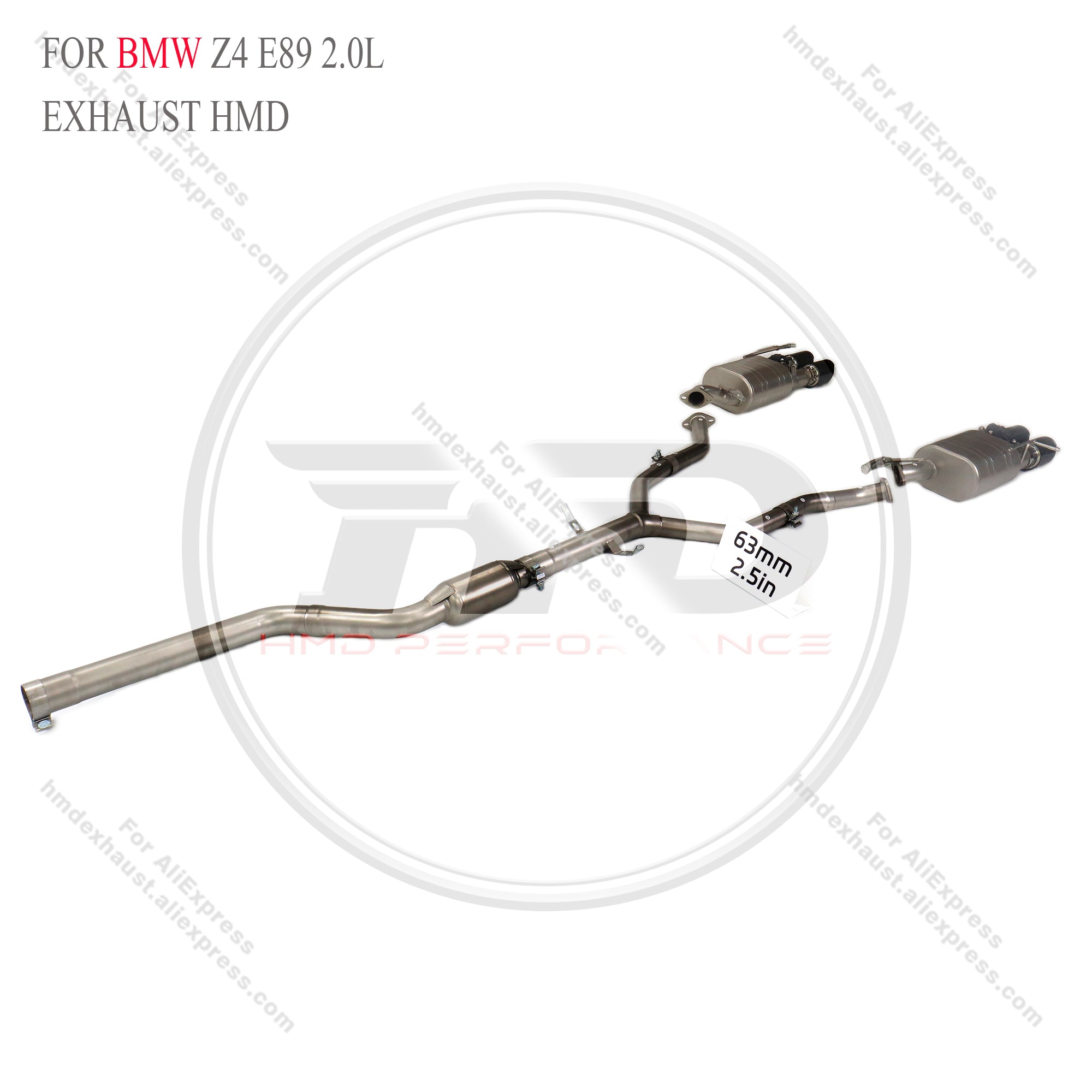 BMW Z4 E89 2.0L catback sus304 Valved Sport Exhaust System