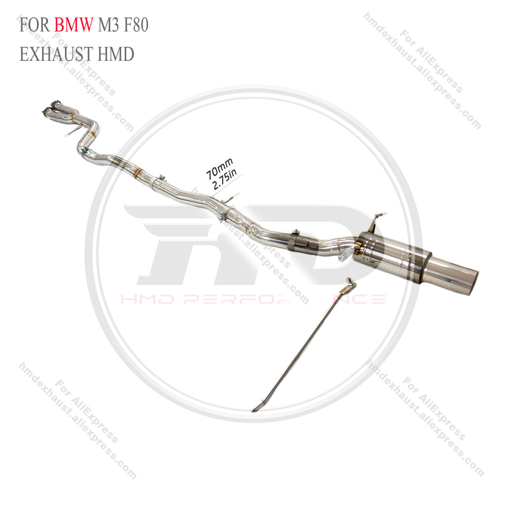 BMW M3 F80 Straight Catback SUS304 High Flow Exhaust System