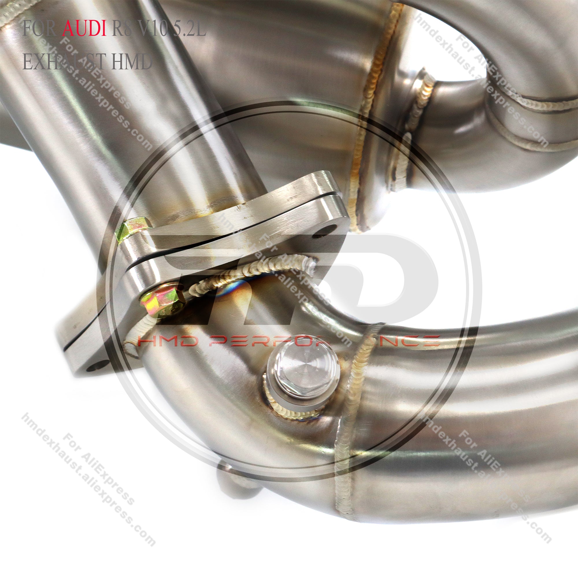 Audi R8 V10 5.2L catback SUS304 High Flow Exhaust System with opf