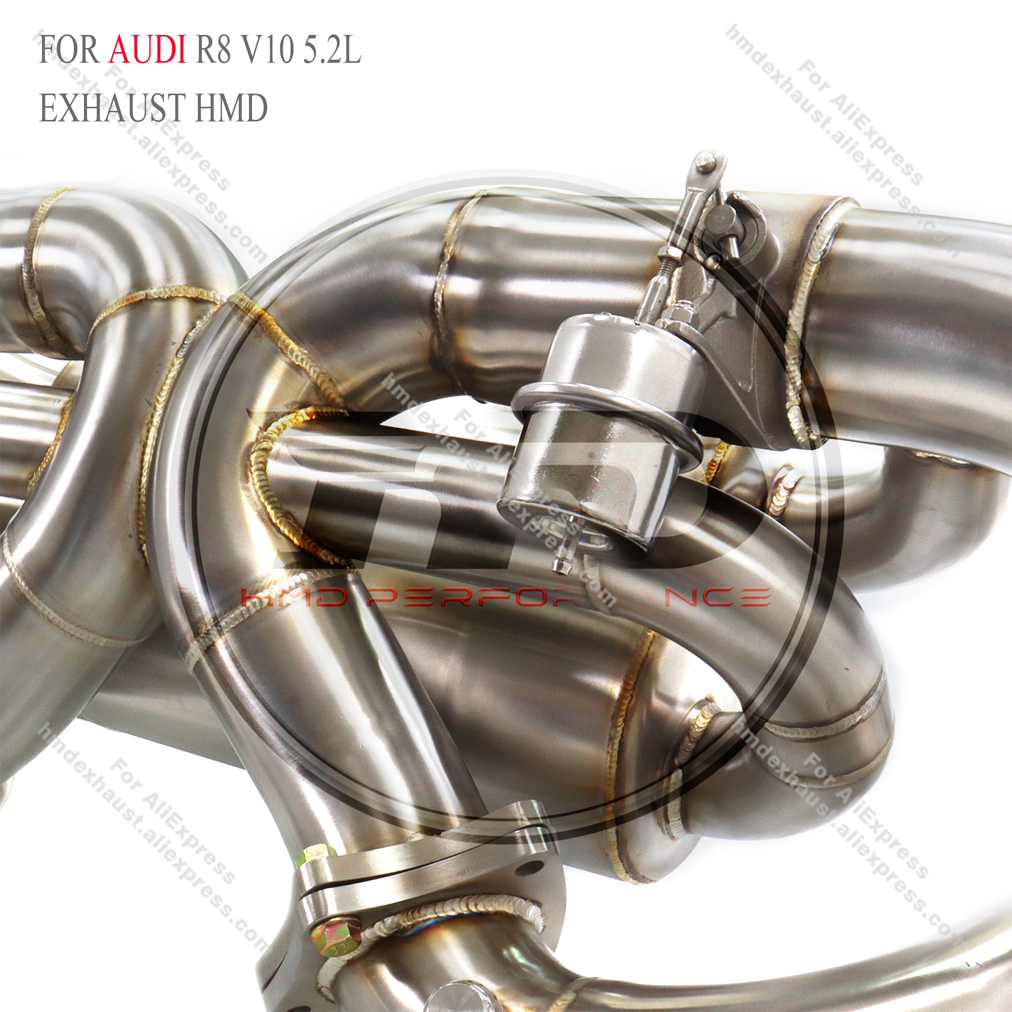 Audi R8 V10 5.2L catback SUS304 High Flow Exhaust System with opf
