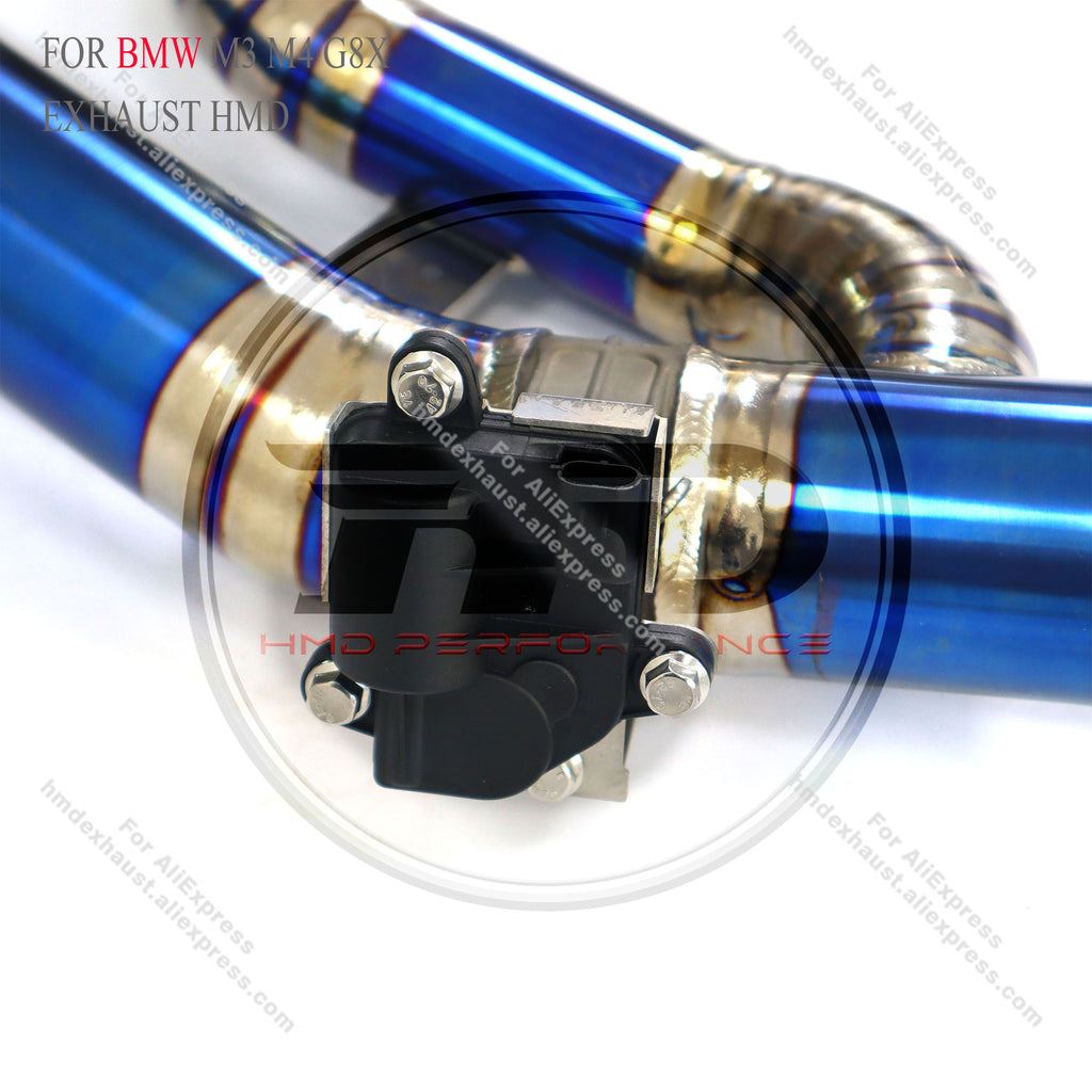 BMW M3 M4 G80 G82 Titanium CatBack Exhaust System Single Side Dual Pipe Mid Section