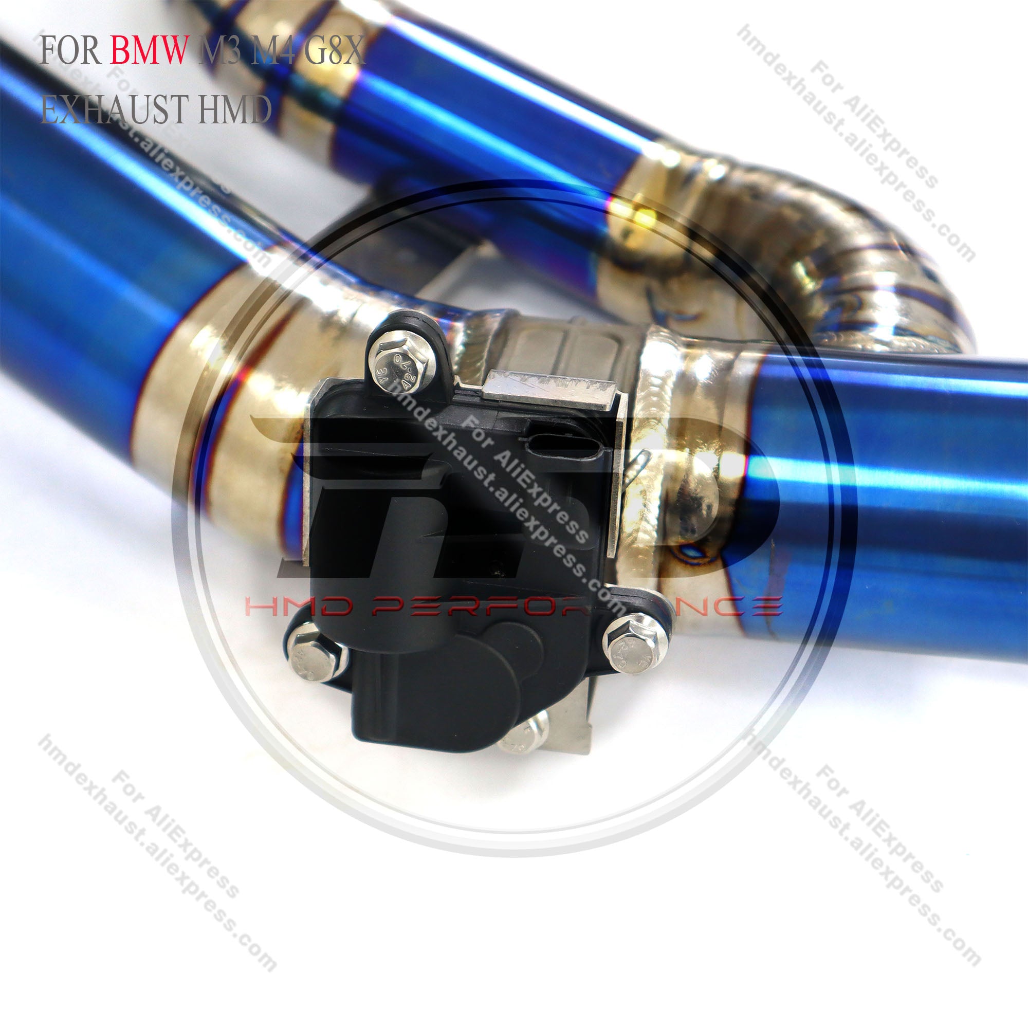 BMW M3 M4 G80 G82 Titanium CatBack Exhaust System Single Side Dual Pipe Mid Section
