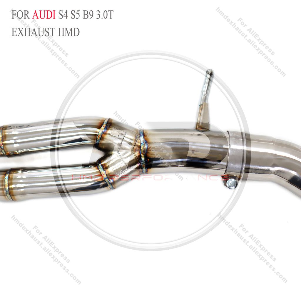Audi S4 S5 B9 3.0T catback sus304 Valved Sport Exhaust System