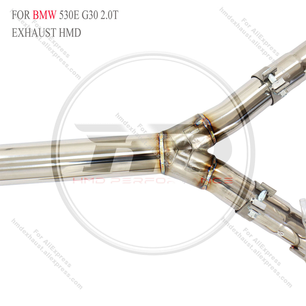 BMW 530E G30 2.0T catback sus304 Valved Sport Exhaust System
