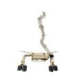 Stainless Steel Mid‑Rear Exhaust System With Twist Pipe Single Electronic Valve For BMW M3 F80 / M4 F82