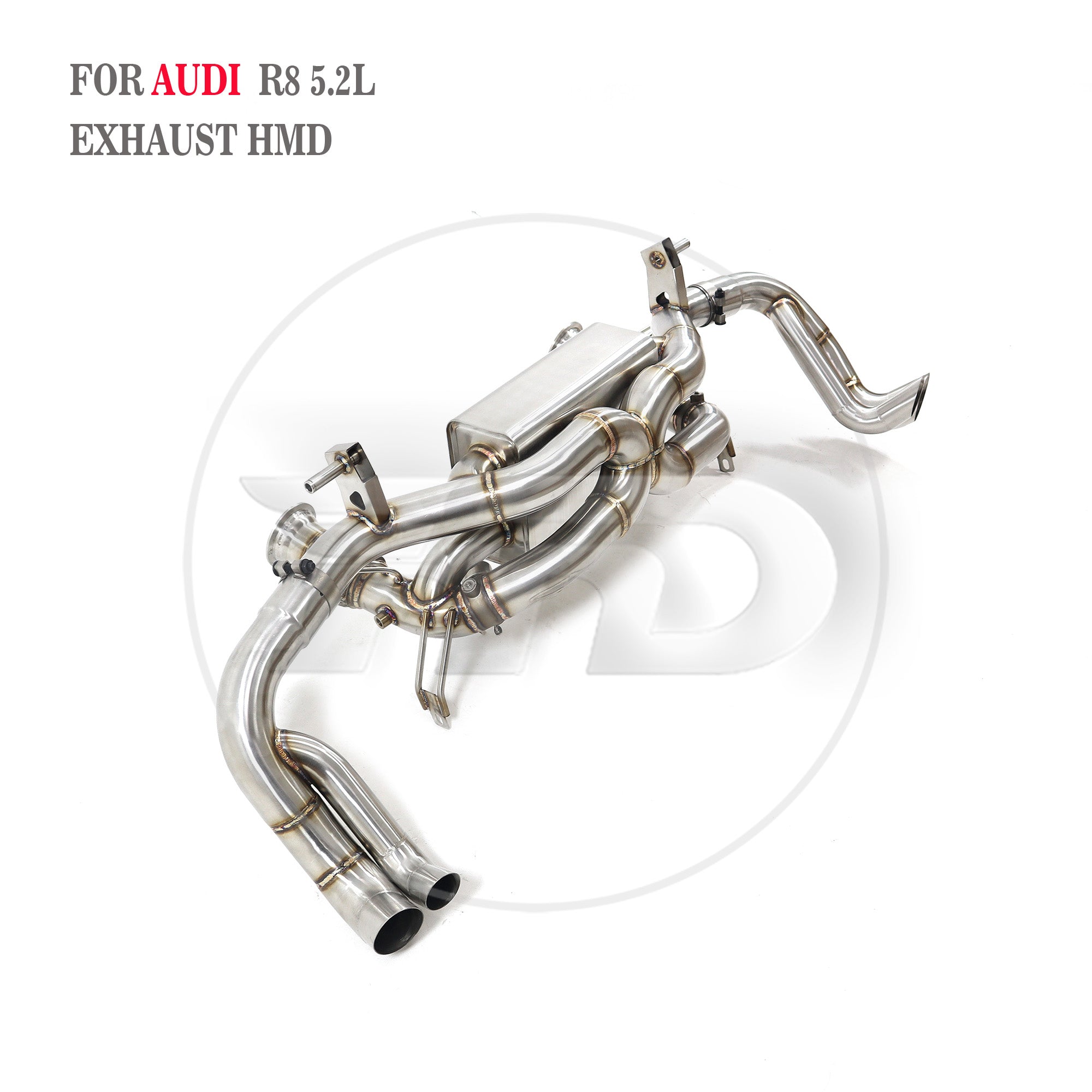Audi R8 V10 5.2L 2022+ Catback For OPF‑Equipped models SUS304 Valved Sport Exhaust System