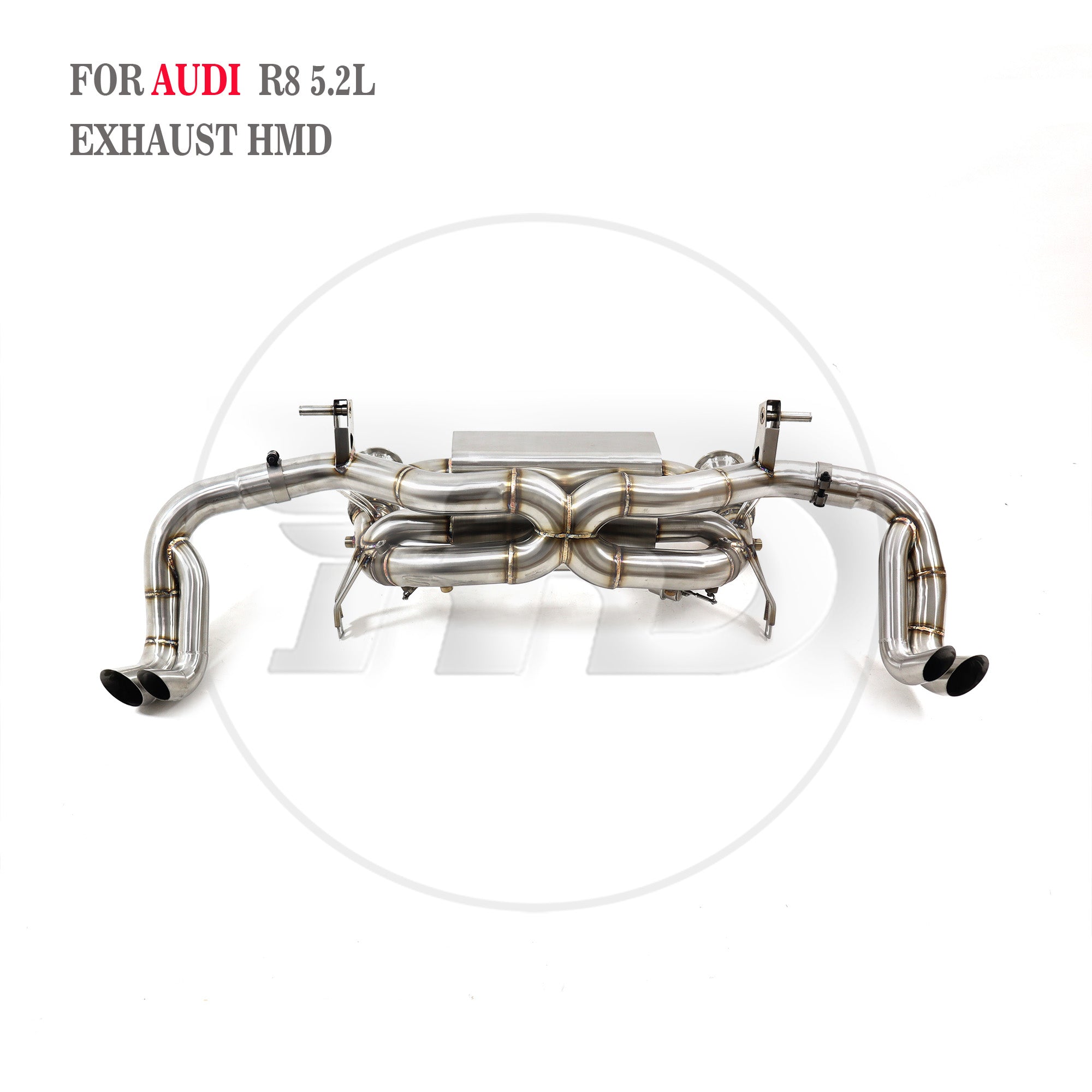 Audi R8 V10 5.2L 2022+ Catback For OPF‑Equipped models SUS304 Valved Sport Exhaust System
