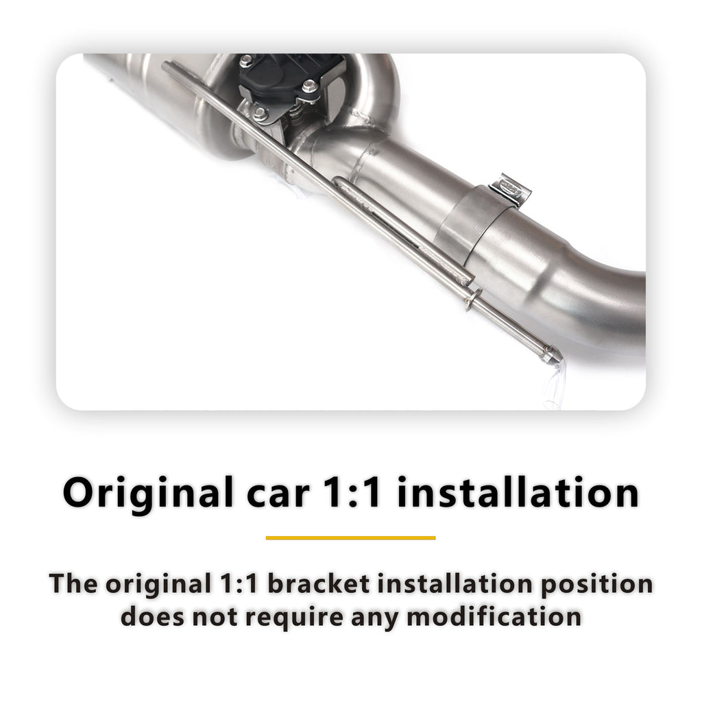 BMW 740Li G12 catback sus304 Valved Sport Exhaust System