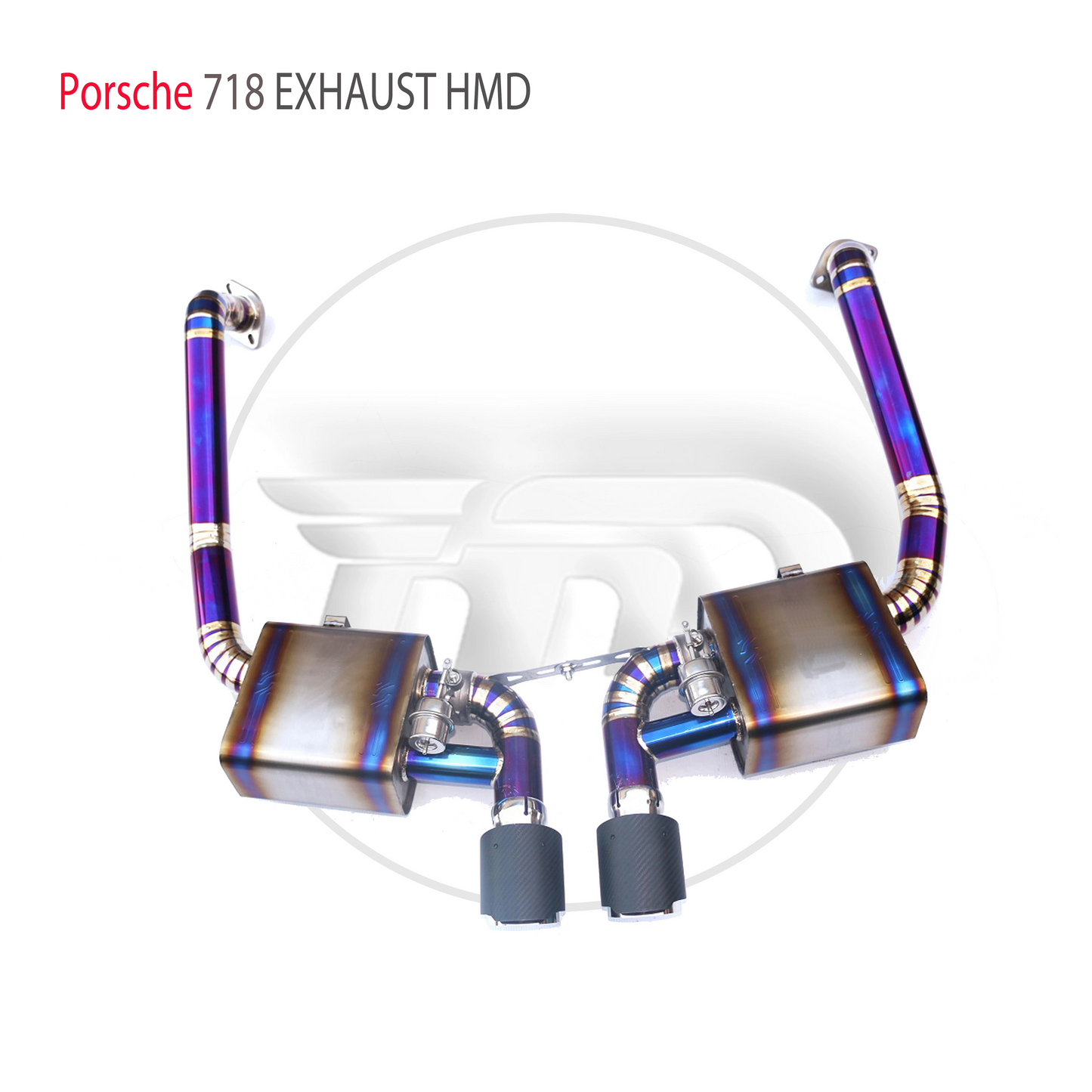 Titanium Alloy Exhaust System Performance Catback is Suitable For Porsche 718 Cayman Boxster Auto Modify Electronic Valve