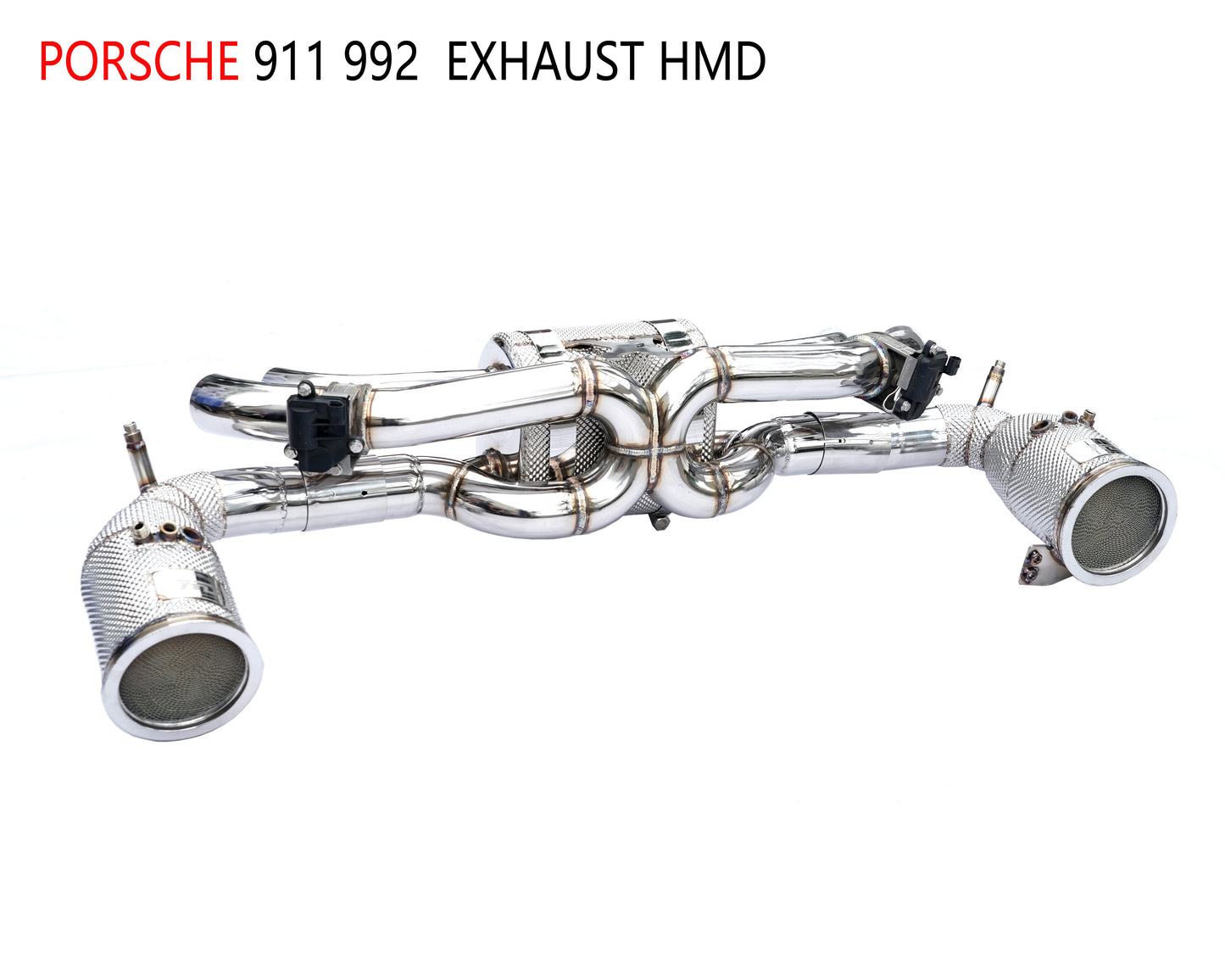 Stainless Steel Exhaust System for Porsche 911 992 Carrera S Auto Catback Modification Valve Peformance Downpipe With Cat  Extra 2% Off