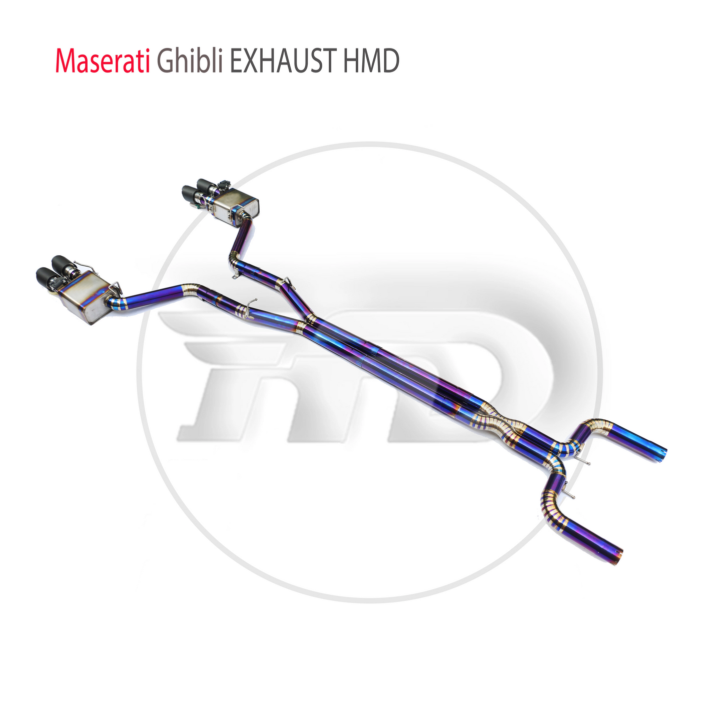 Titanium Alloy Exhaust System is Suitable For Maserati Ghibli Auto Modification Electronic Valve Catback Pipe