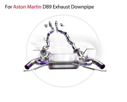 For Titanium Alloy Exhaust System Manifold Downpipe is Suitable for Aston Martin DB9 Auto Modification Valve Muffler