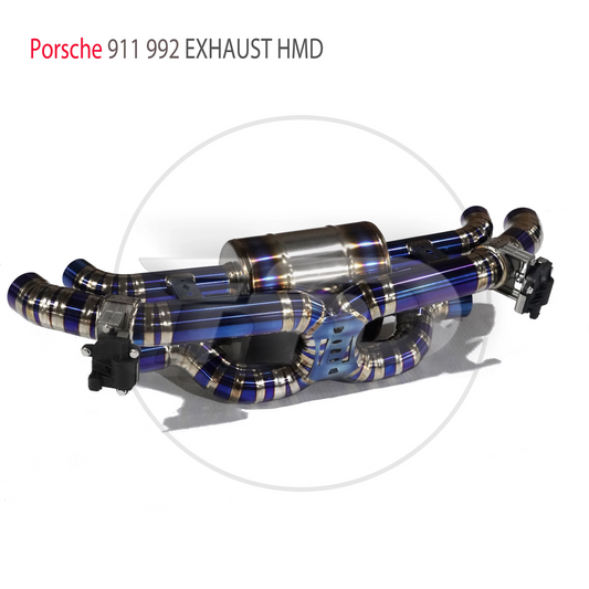 Titanium Exhaust System Performance Valve Catback For Porsche 911 992 Carrera 3.0T Muffler For Cars