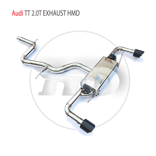 For Stainless Steel Exhaust System Manifold Downpipe Is Suitable For Audi TT 2.0T Auto Modification Parts Valve Car Accessories