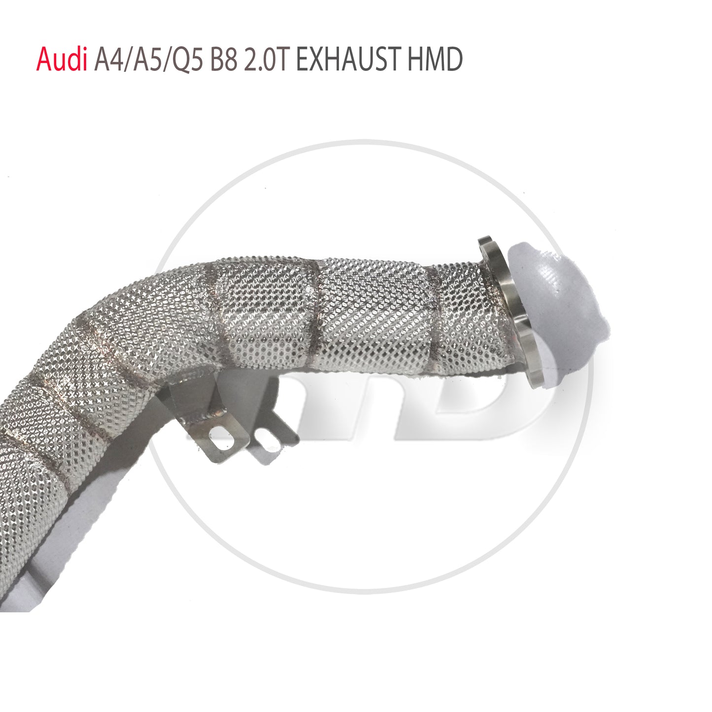 For Exhaust System High Flow Performance Downpipe for Audi A4 A5 Q5 B8 2.0T Without Catalyst Converter Header Racing Pipe