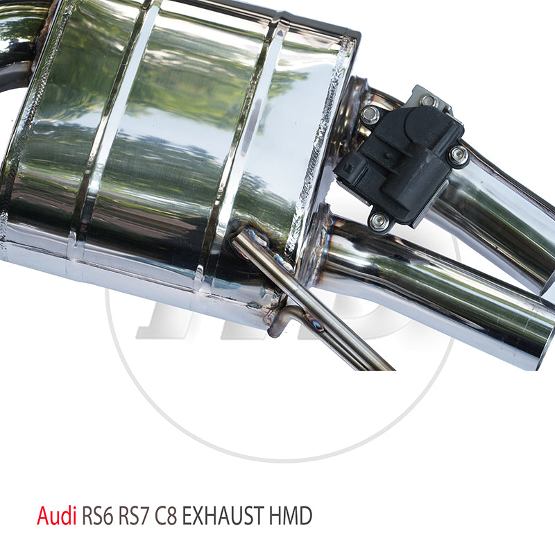 For Stainless Steel Exhaust System Performance Catback for Audi RS6 RS7 C8 Auto Replacement Modification Electronic Valve