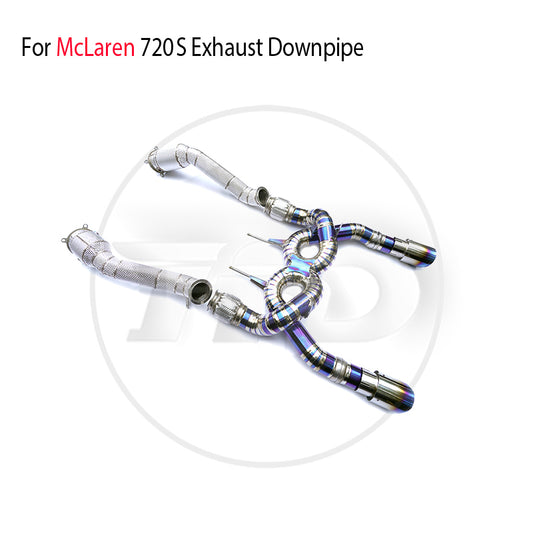 Titanium Alloy Exhaust System Performance Catback And Downpipe for McLaren 720S Auto Modification Electronic Valve Muffler