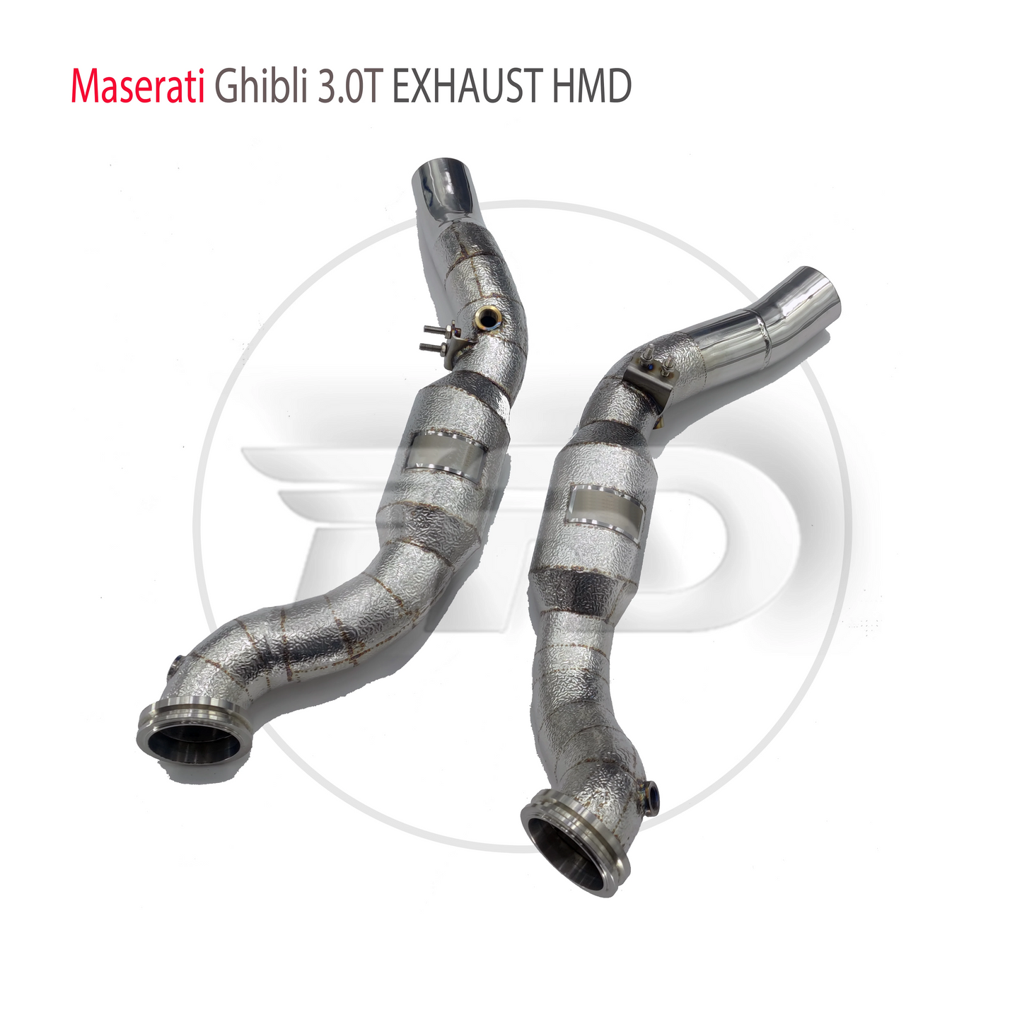 Car Accessories Exhaust System High Flow Performance Downpipe for Maserati Ghibli 3.0T With Catalytic ConverterAuto Parts