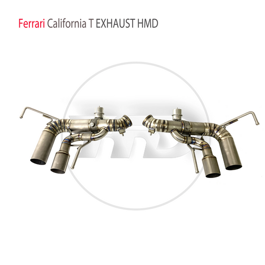 Titanium Alloy Exhaust System Performance Valve Catback is Suitable For Ferrari California T Muffler For Cars