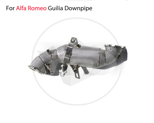 For Stainless Steel Exhaust Manifold for Alfa Romeo Giulia 2.0T Car Accessories With Catalytic Converter Header Without Cat Pipe