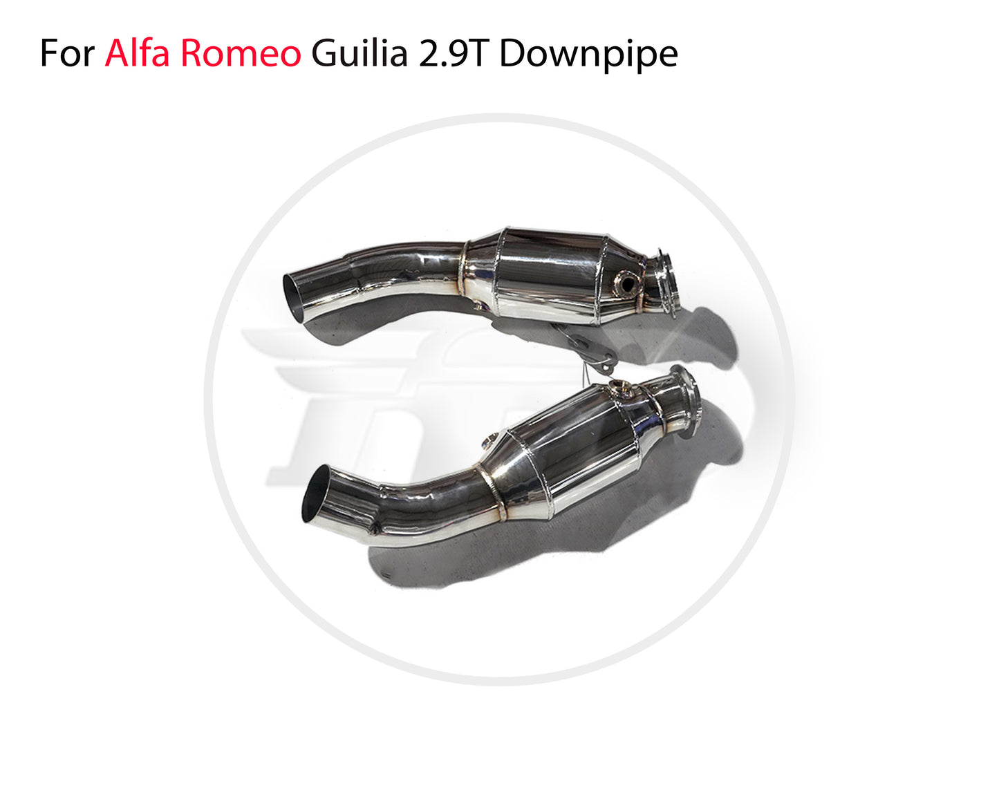 For Exhaust Manifold Downpipe for Alfa Romeo Giulia Stelvio Car Accessories Without Catalytic Converter Header Without Cat Pipe