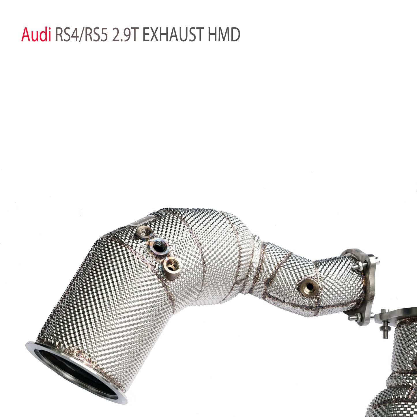 Exhaust System High Flow Performance Downpipe for Audi RS4 RS5 2.9T Car Accessories With Cat Pipe