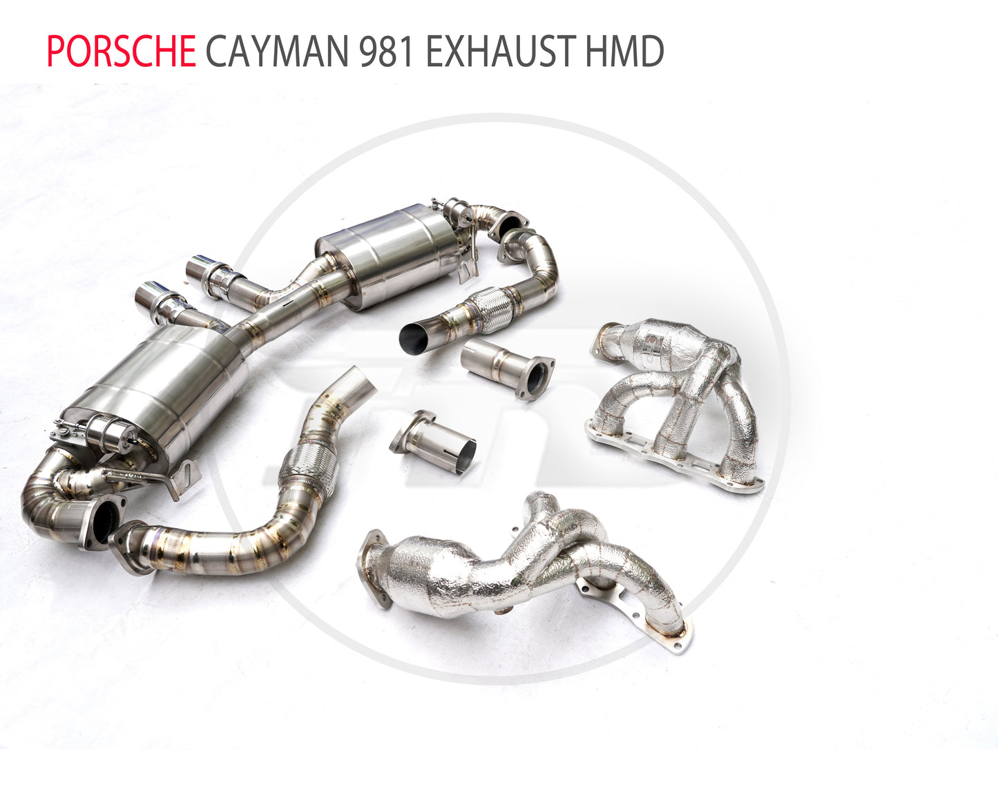 Titanium Alloy Exhaust System Performance Catback And Manifold For Porsche Cayman Boxster 981 Headers With Catalyst