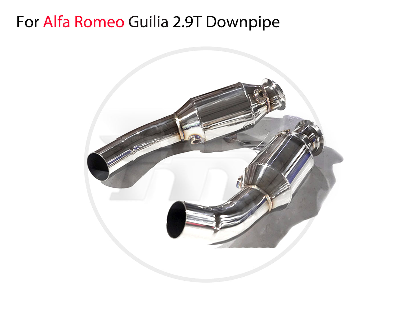 For Exhaust Manifold Downpipe for Alfa Romeo Giulia Stelvio Car Accessories Without Catalytic Converter Header Without Cat Pipe