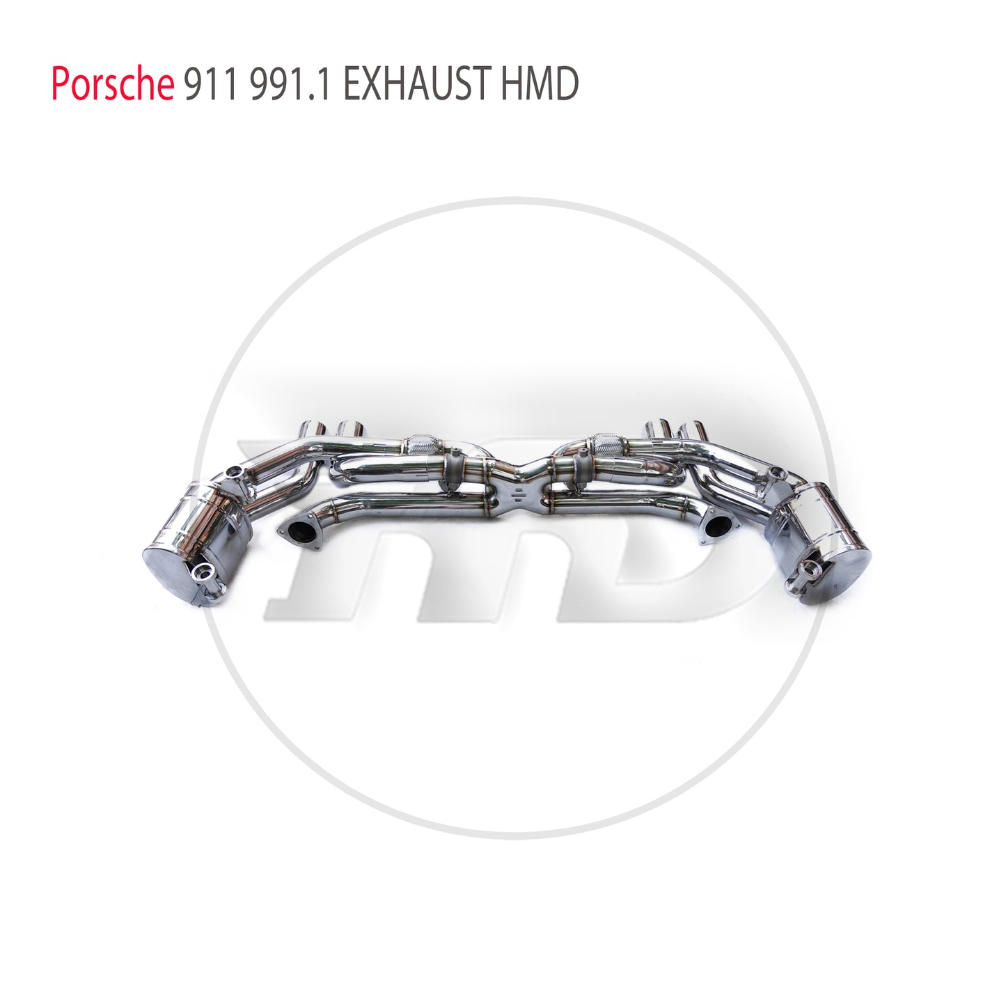 Stainless Steel Exhaust System Performance Catback for Porsche 911 991.1 Carrera Targa Cabliolet Valve Muffler