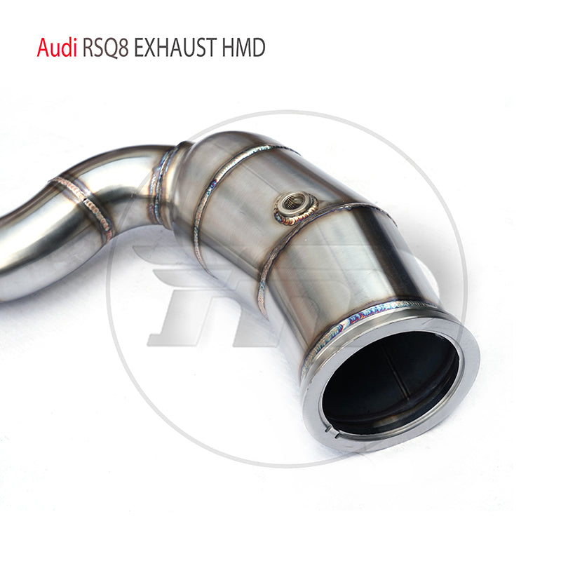 For Exhaust System High Flow Performance Downpipe for Audi RSQ8 4.0T 2020+ Catalytic Converter Headers