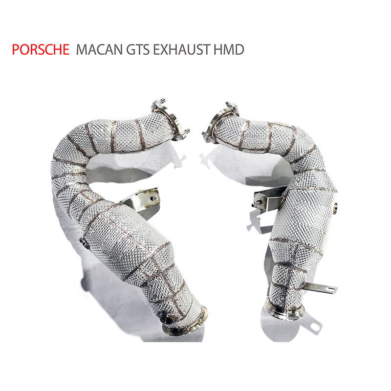 Car Accessories Stainless Steel Downpipe For Porsche Macan GTS Auto Replacement Parts Exhaust Manifold Radiator