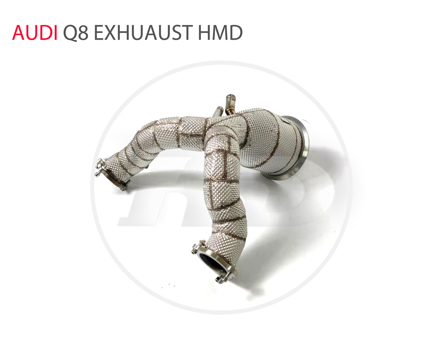 For Exhaust Manifold High Flow Downpipe for Audi Q8 3.0T Car Accessories With Catalytic Header Without Cat Catless Pipe