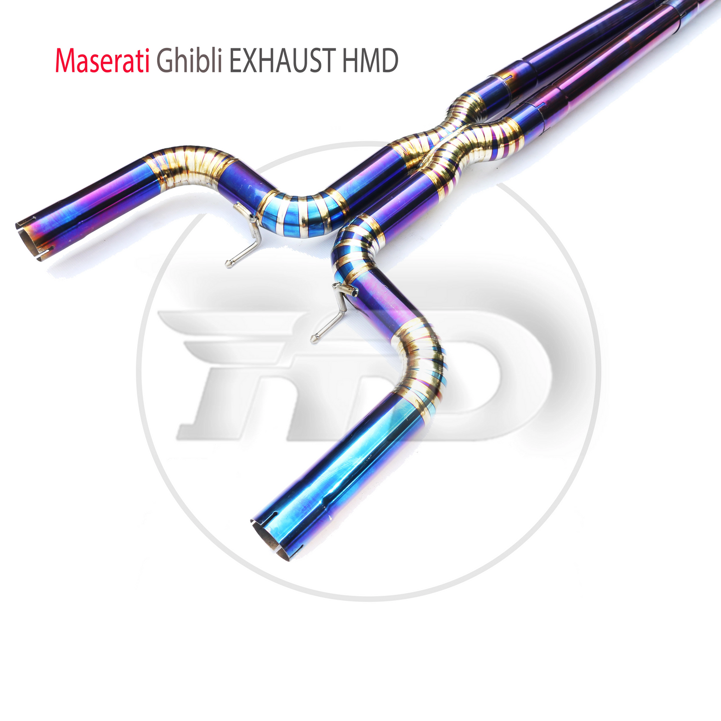 Titanium Alloy Exhaust System is Suitable For Maserati Ghibli Auto Modification Electronic Valve Catback Pipe