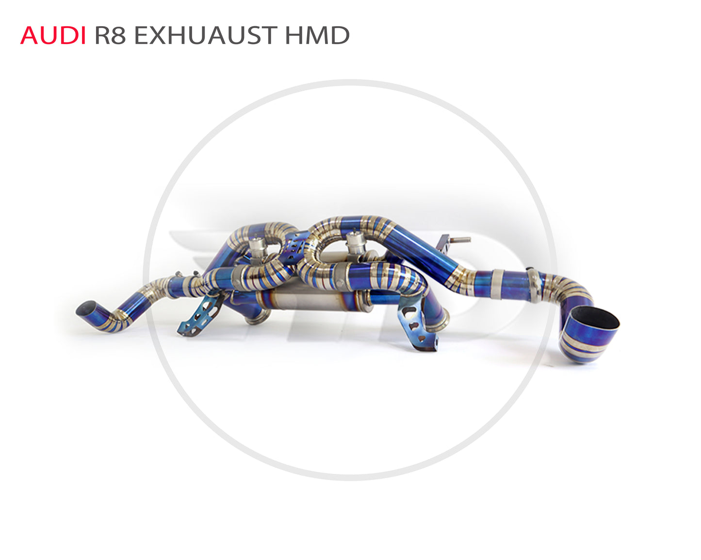 For Titanium Alloy Exhaust System Performance Catback for Audi R8 Auto Modification Valve Muffler Single Or Dual Exit