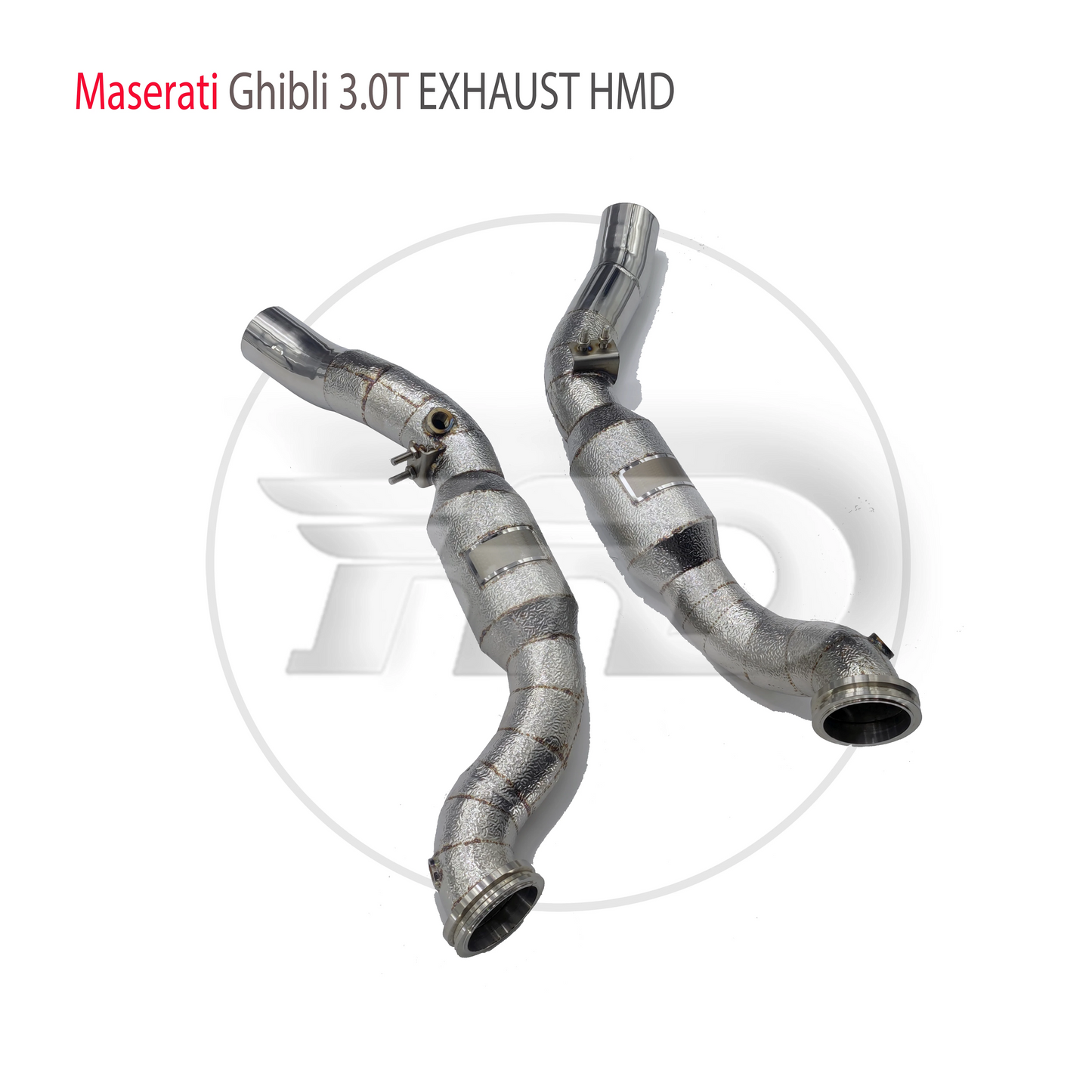 Car Accessories Exhaust System High Flow Performance Downpipe for Maserati Ghibli 3.0T With Catalytic ConverterAuto Parts