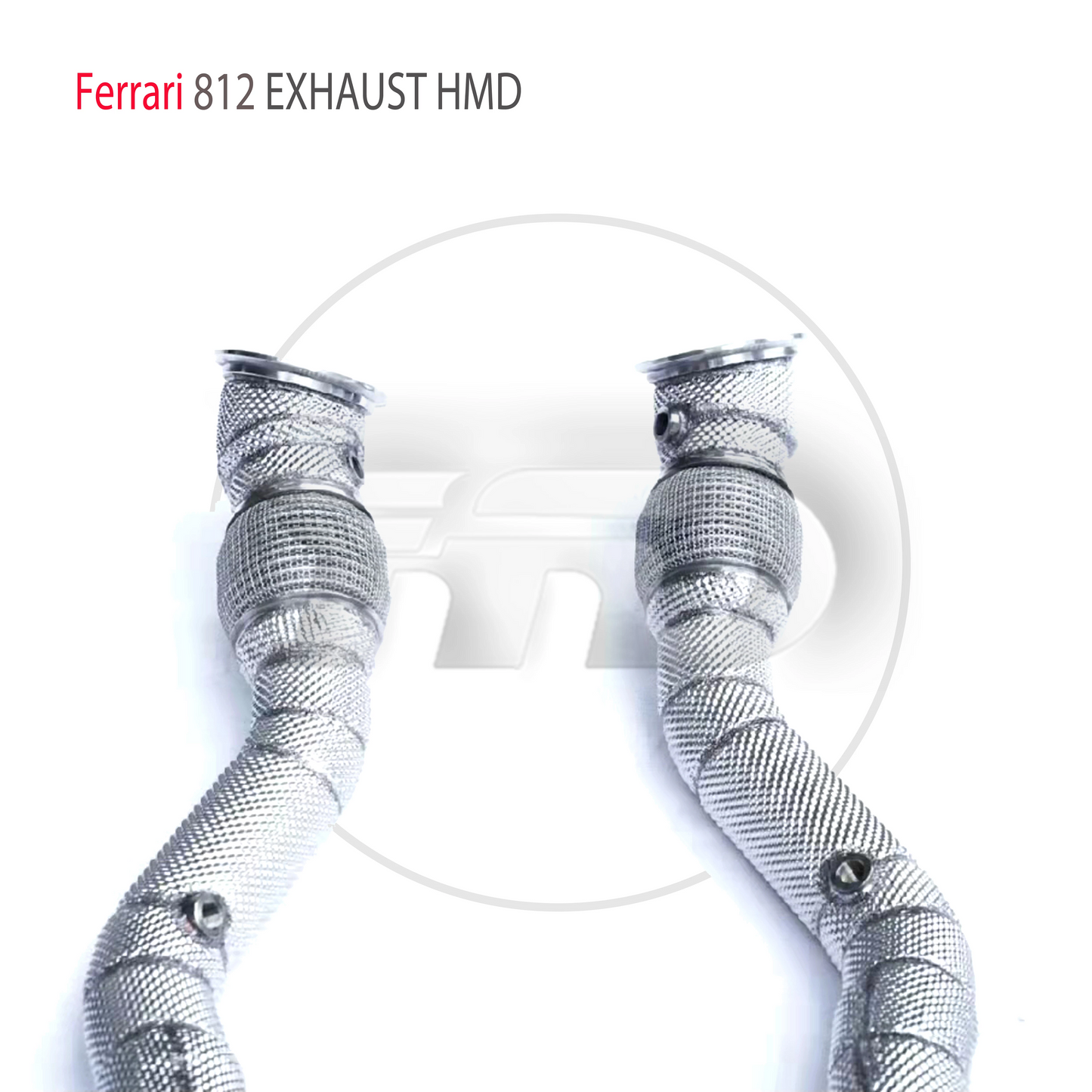 Stainless Steel Exhaust System High Flow Performance Downpipe for Ferrari 812 Car Accessories