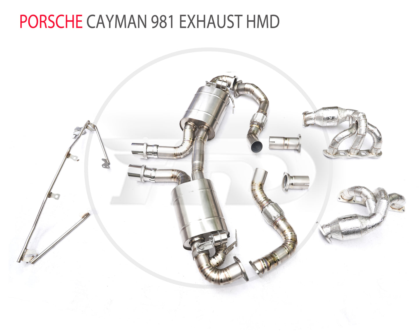 Titanium Alloy Exhaust System Performance Catback And Manifold For Porsche Cayman Boxster 981 Headers With Catalyst