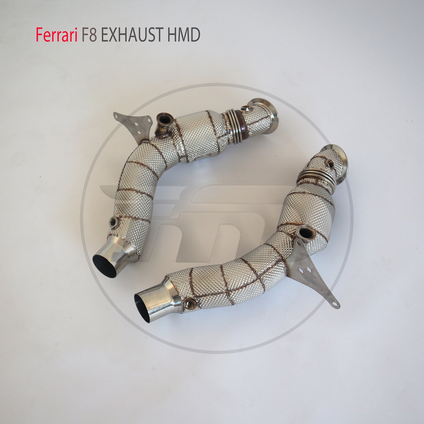 Exhaust System High Flow Performance Downpipe for Ferrari F8 Tributo Spider 3.9T V8 Catalytic Converter Headers