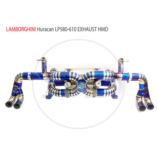 For Lamborghini Huracan LP580-2 LP610-4 Coupe 5.2 Titanium Valve Catback Exhaust System