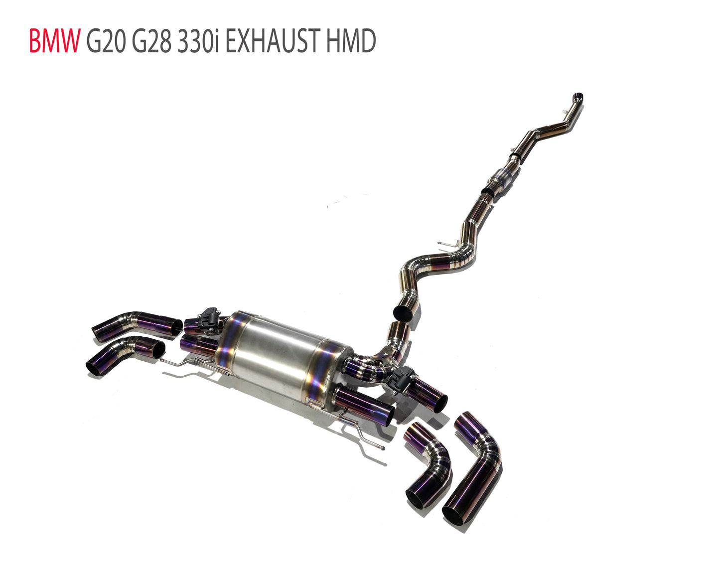 Stainless Steel Exhaust System Catback Is Suitable For BMW G20 G28 330i Modification Electronic Valve