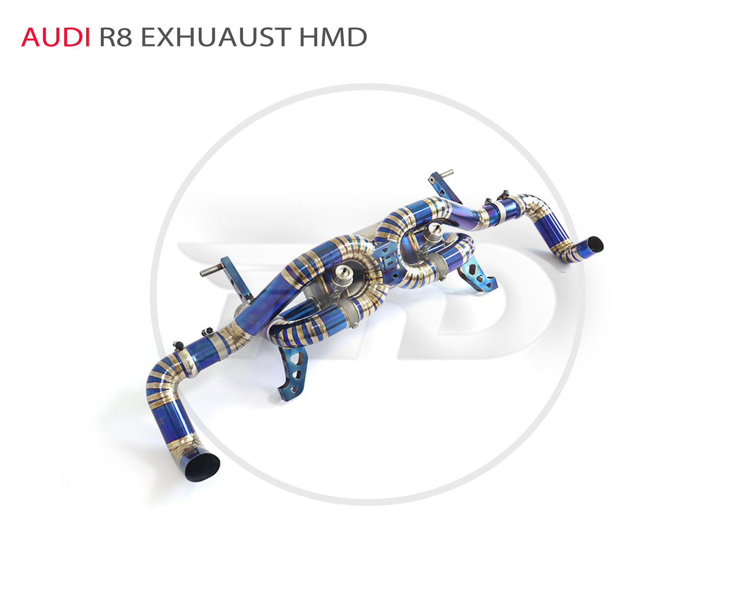For Titanium Alloy Exhaust System Performance Catback for Audi R8 Auto Modification Valve Muffler Single Or Dual Exit
