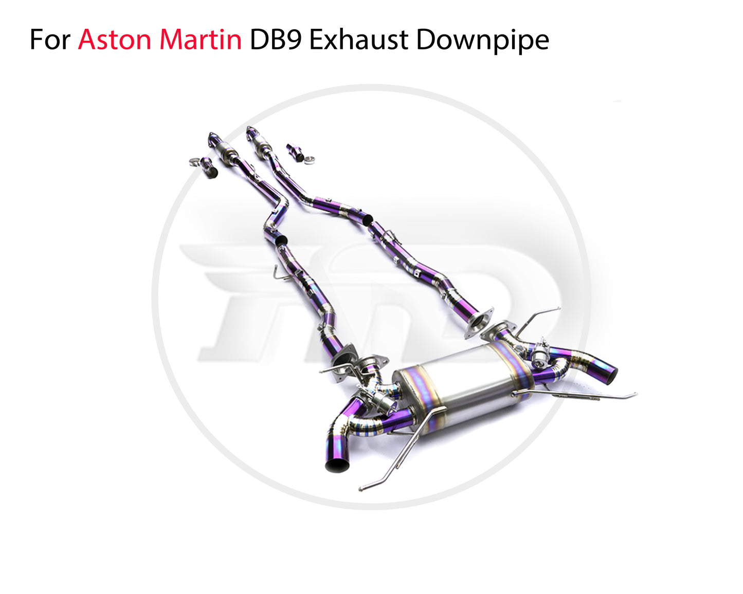 For Titanium Alloy Exhaust System Manifold Downpipe is Suitable for Aston Martin DB9 Auto Modification Valve Muffler