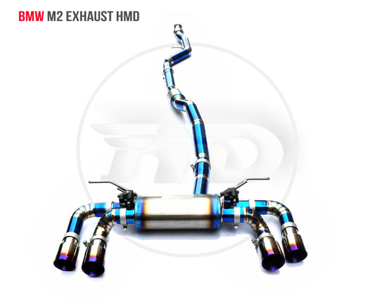 Titanium Exhaust System Performance Catback For BMW M2 F87 3.0T Muffler For Cars Variable Valve