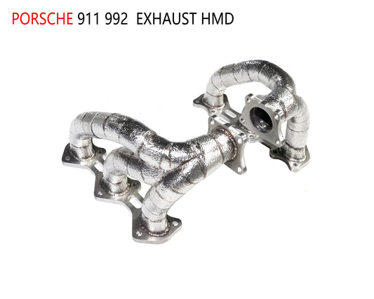 Exhaust Manifold High Flow Downpipe for Porsche 911 992 Car Accessories With Catalytic Converter Header Catless Pipe