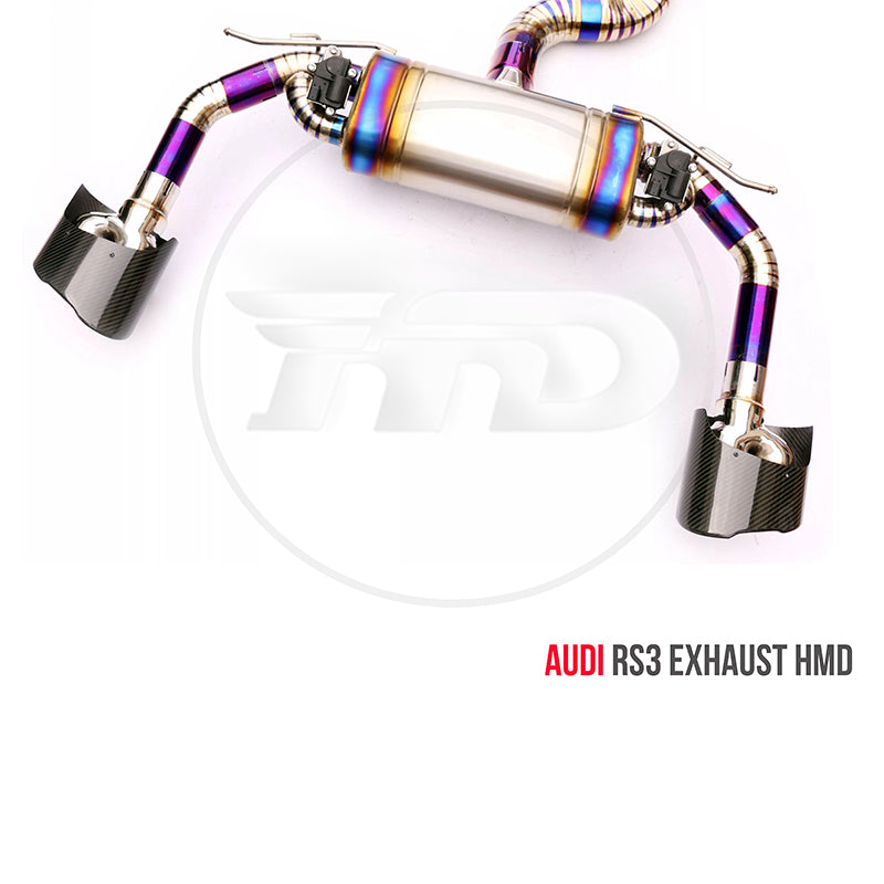 Titanium Alloy Exhaust Pipe Manifold Downpipe is Suitable for Audi RS3 Auto Replacement Modification Electronic Valve